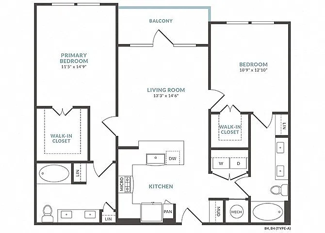 Floor plan B3