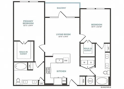 Floor plan B3