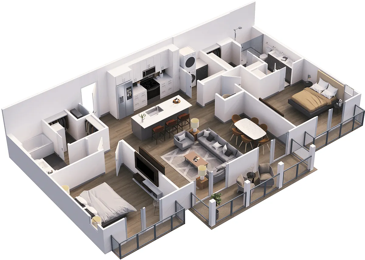 Floor plan B-Flat 4