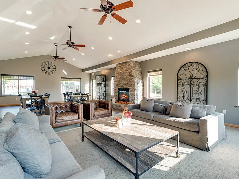 Our clubhouse is the perfect spot for entertaining large groups of friends or family.