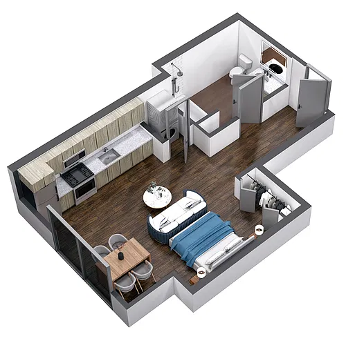Floor plan Studio - S2