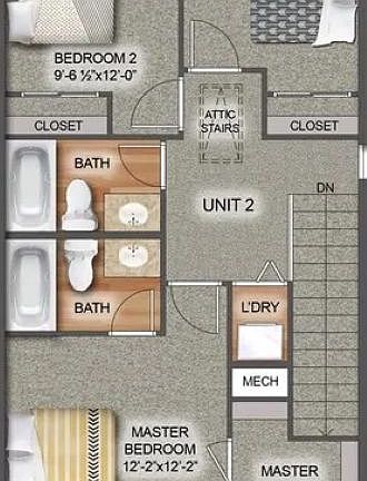 Upsatirs floor plan