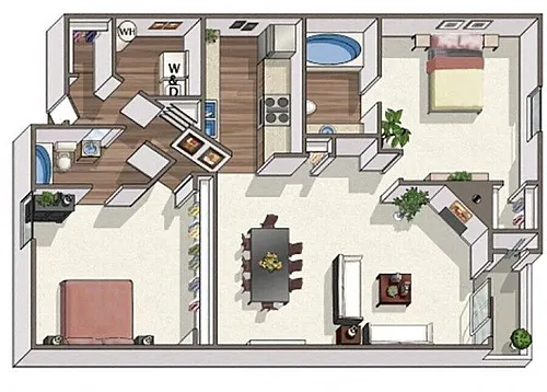 Floor plan 2X2