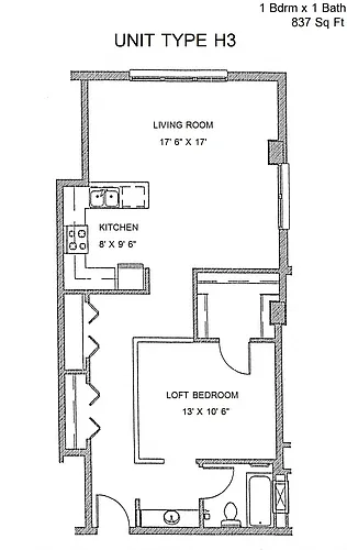 Floor plan Garnet 60%