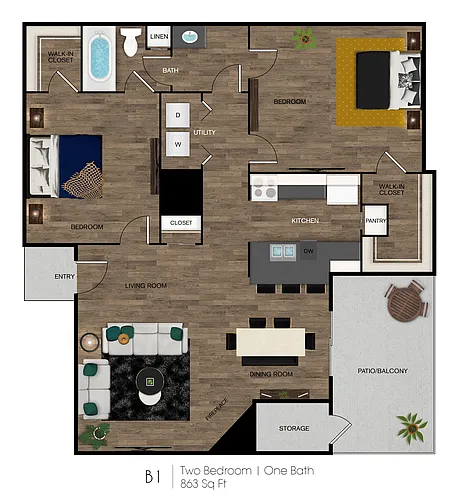 Floor plan B1