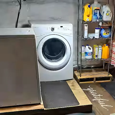 laundry shared with 2 other units