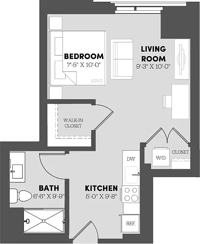 Floor plan Studio-ST4