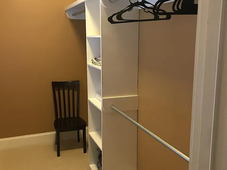 Walk-in closet for Master Bedroom.
