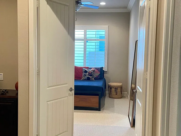 Third guest room entry view from hallway.
