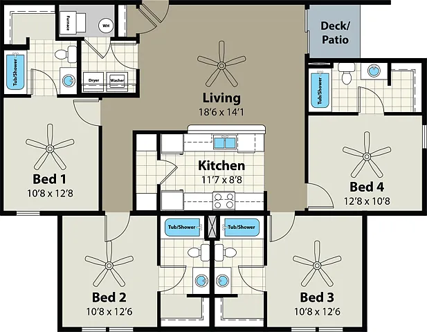 4 Bedroom Flat 4 Bedroom Flat