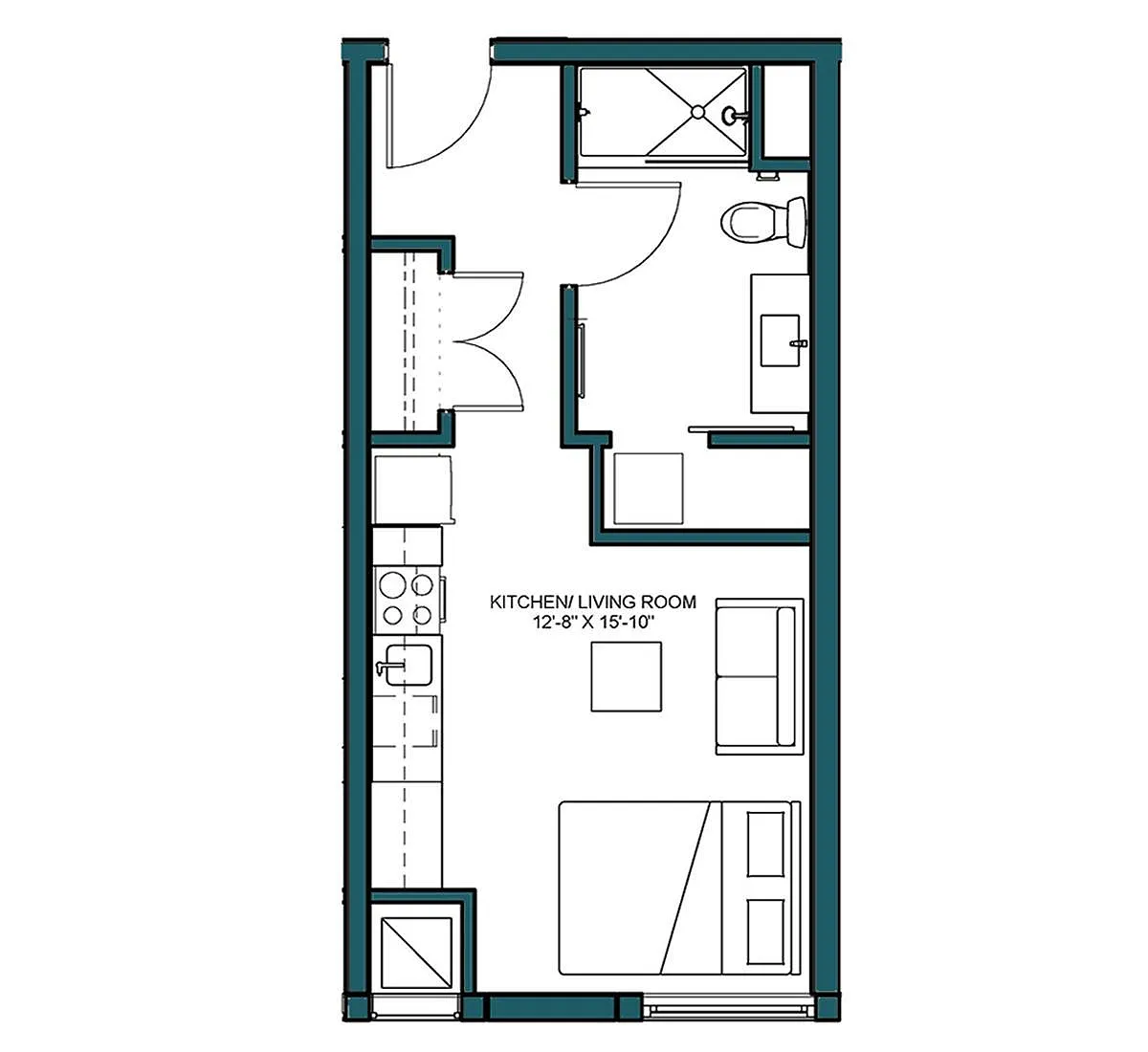 Floor plan Studio-A1