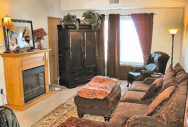 Nice sized living area with lots of light and a great view.