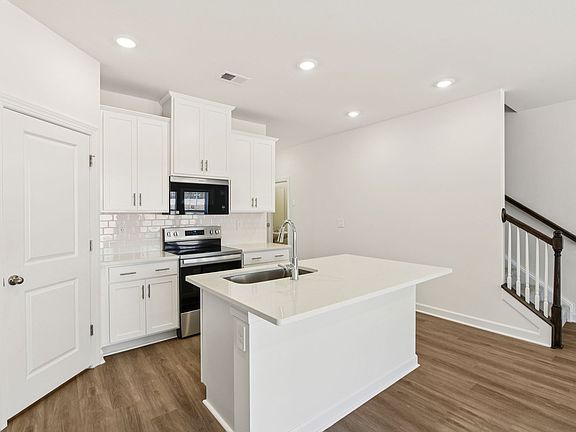 Kitchen of the Sapphire floorplan at a Meritage Homes community in Charlotte, NC.