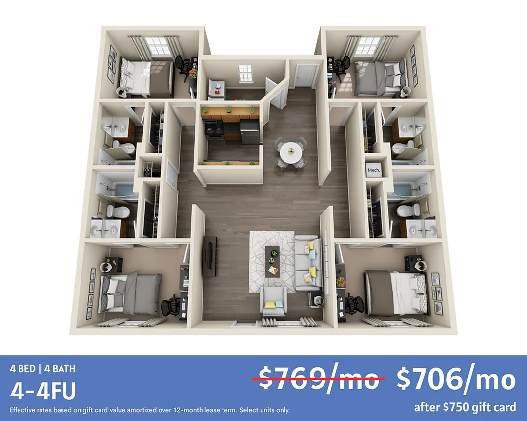 Floor plan 4-4fu