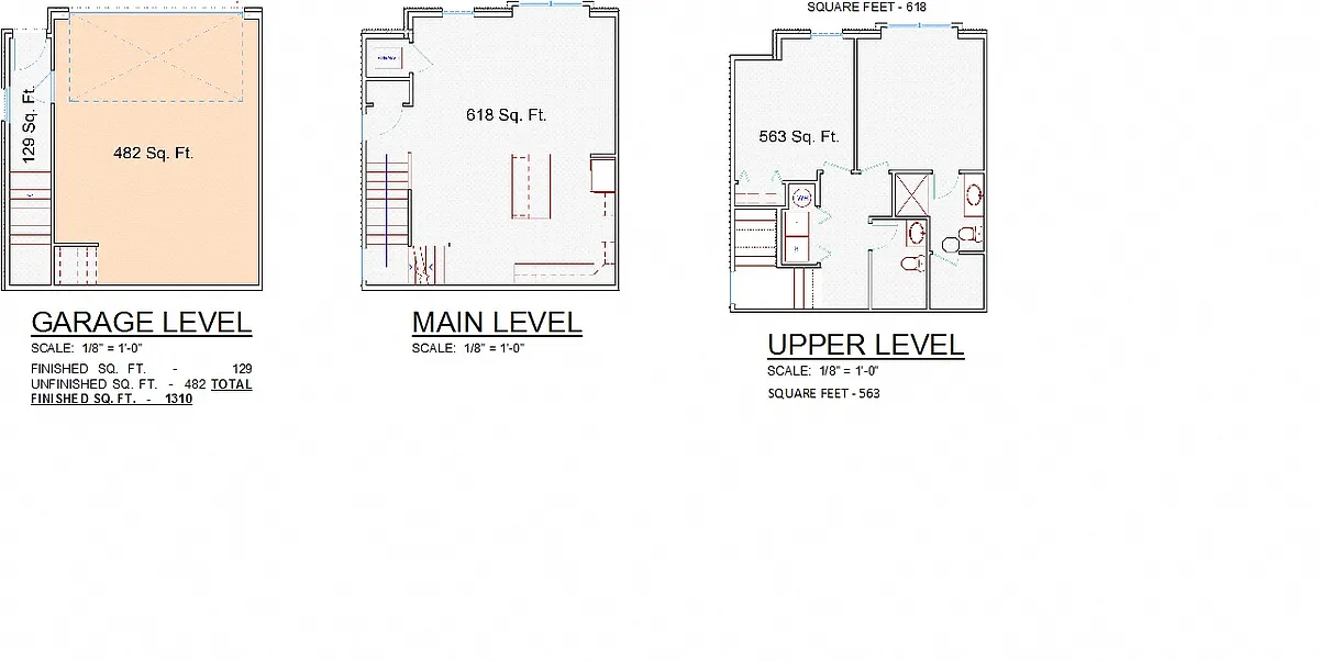 Floor plan 2 Bedroom 2 Bath Townhomes