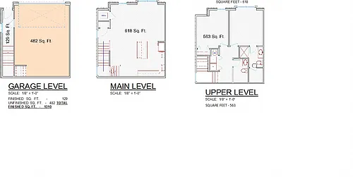 Floor plan 2 Bedroom 2 Bath Townhomes