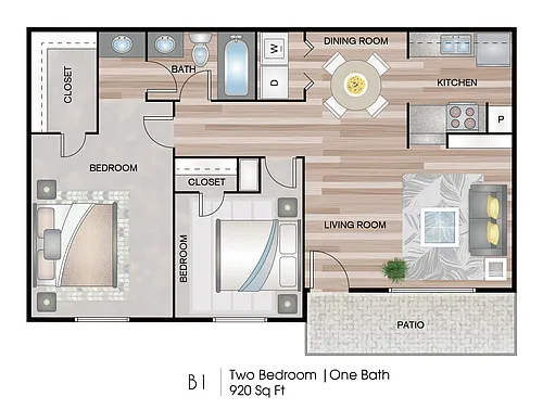 Floor plan B1