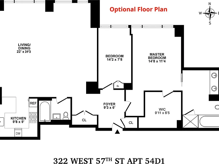 322 W 57th St #54D — Photo 3