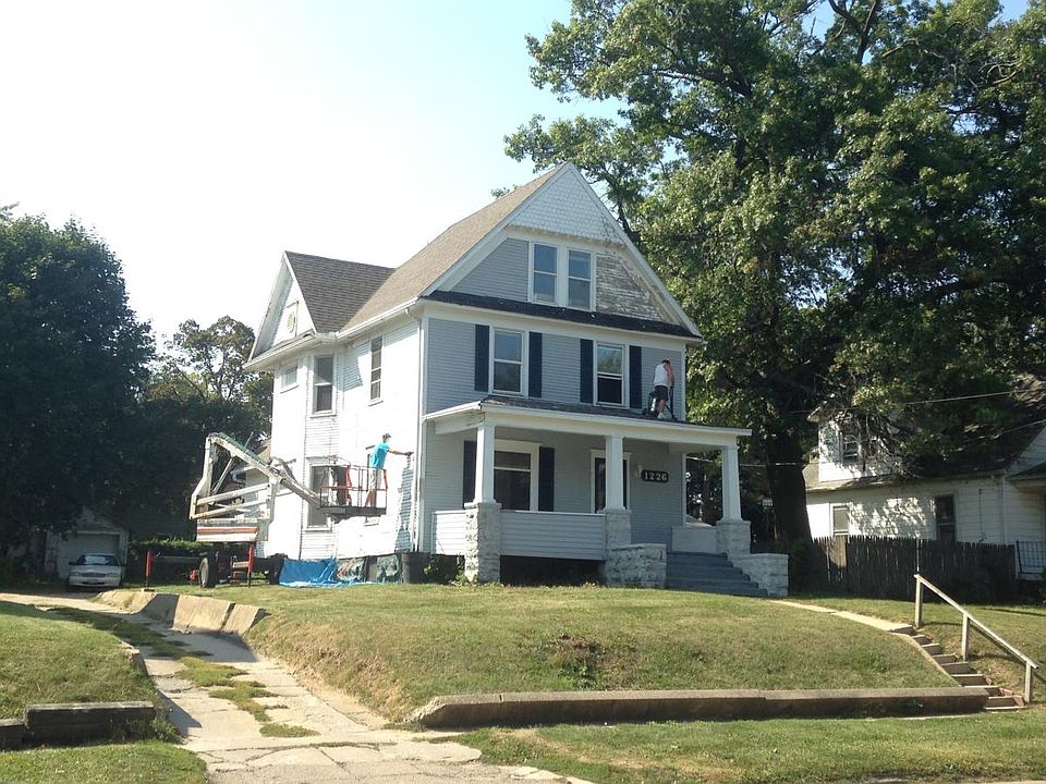 Fresh paint going on the outside