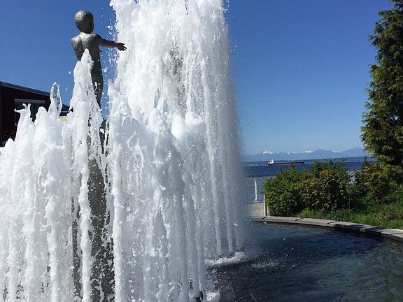 Fountain on Waterfront - can see from unit