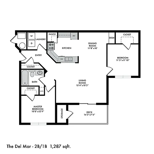 Floor plan The Del Mar