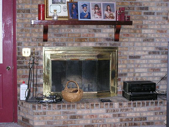 Brick Fireplace