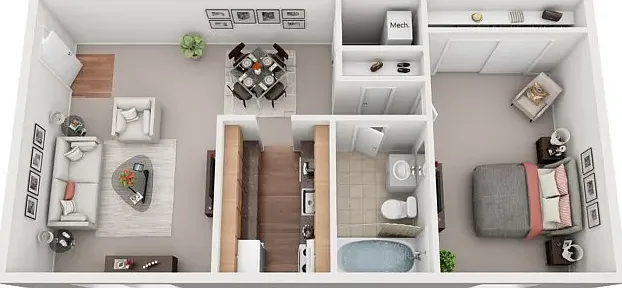 1 bed, 700 sqft, $1,139 — Photo 3