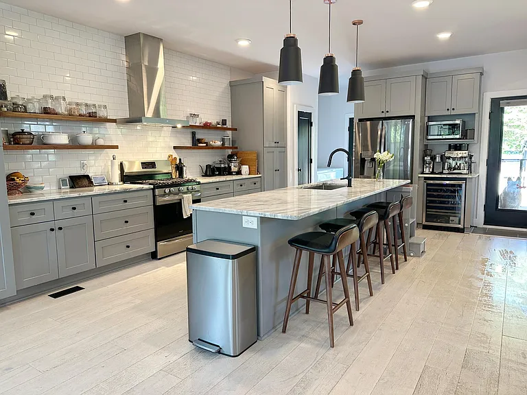 Kitchen with mudroom.