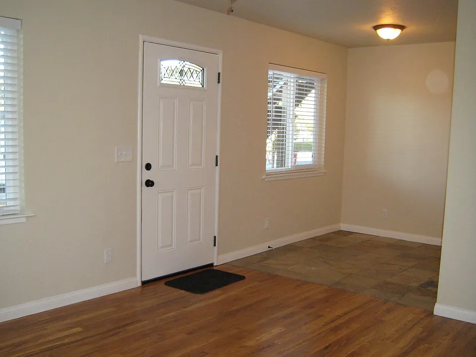 View of entrance from living room
