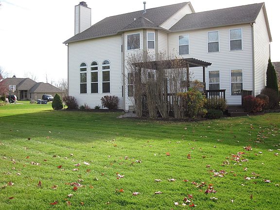 Huge backyard with tons of beautiful perinneals