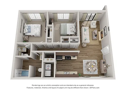 Floor plan 2 bed 1 half bath