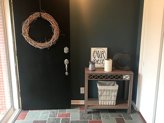 Entryway with original slate