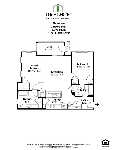Floor plan The Thorndale