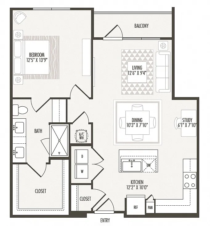 Floor plan A4 plus Study