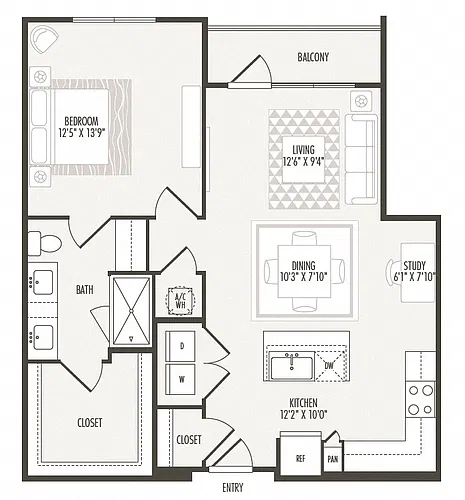 Floor plan A4 plus Study