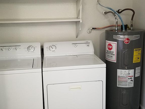 Full Size Washer & Dryer and NEW Water Heater!