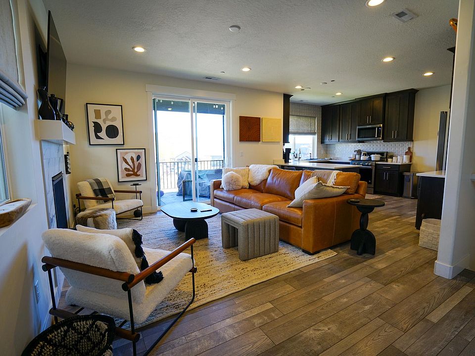 Living room and kitchen