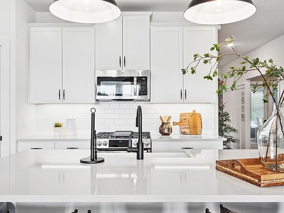 Kitchen with spacious central island