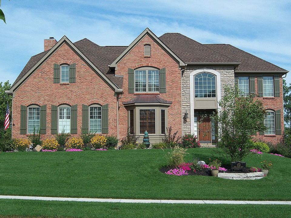 Professionally landscaped yard