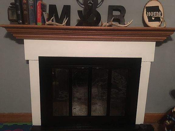 Updated fireplace&wall 