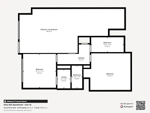 Floor plan One Bedroom