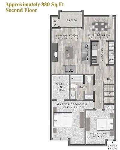 Floor plan B1-2X15W
