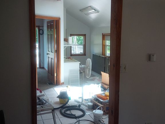 Living room view kitchen utility rm