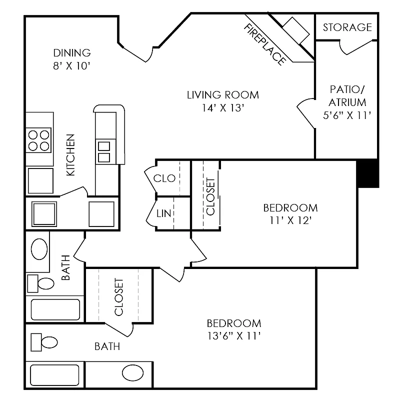Floor plan The Pacific