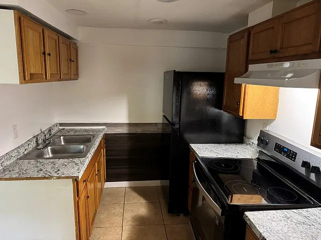 kitchen with new appliances