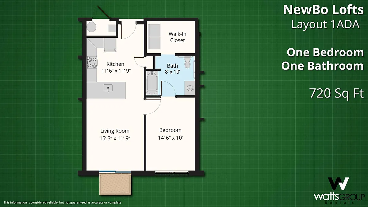 Floor plan Layout 1ADA