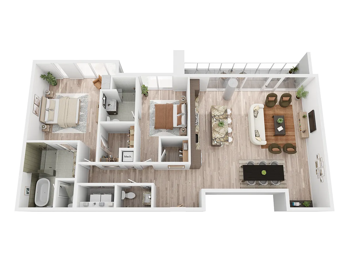 Floor plan The Bluebonnet