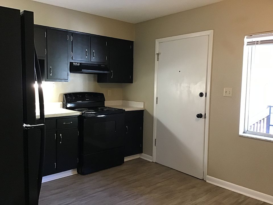 Eat in Kitchen with back door.