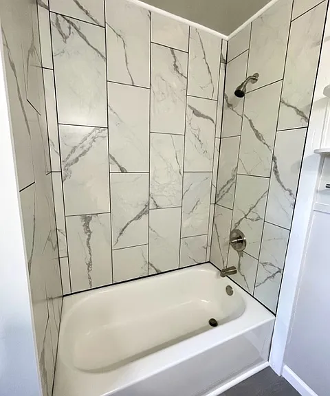 New Tiled Shower/Tub
