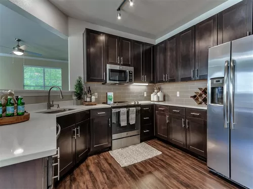 Stunning kitchen - The Caruth Premier Townhome Apartments